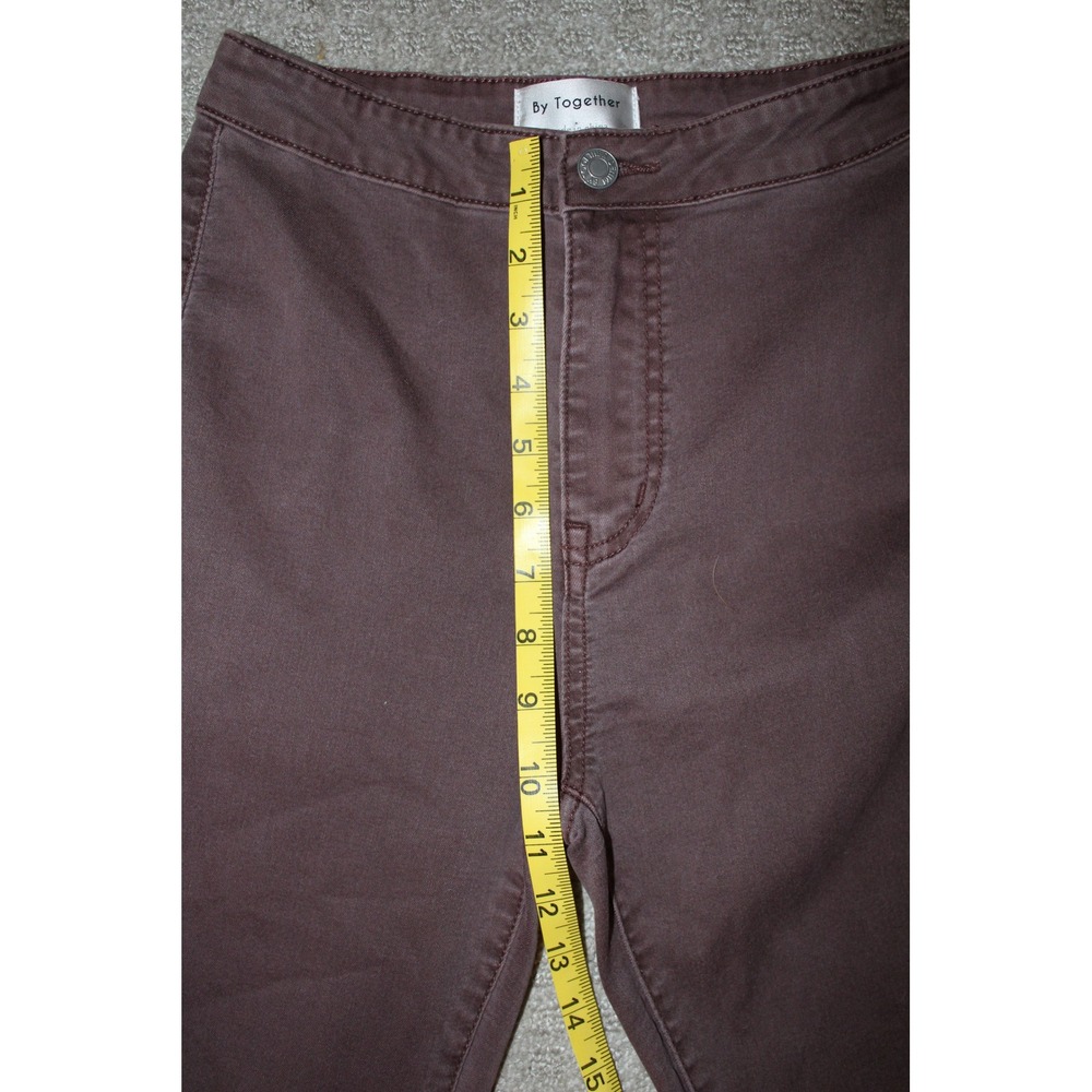 By Together High Rise Flare Bell Bottom Jeans Brown‎ Size S - Picture 8 of 11